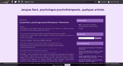 Desktop Screenshot of jacques-bare-psychologue-psychotherapeute-liege.com
